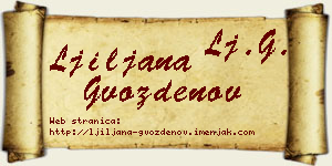 Ljiljana Gvozdenov vizit kartica